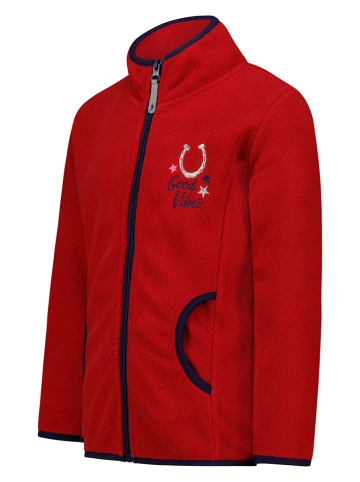 Salt and Pepper Fleecejacke in Rot