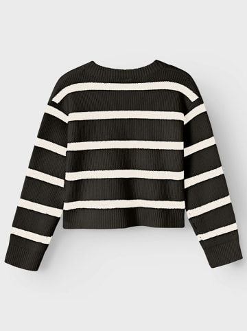 name it Pullover "Nilla" in Schwarz/ Weiß