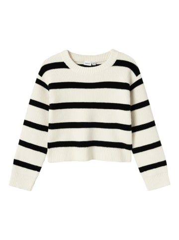 name it Pullover "Nilla" in Creme/ Schwarz