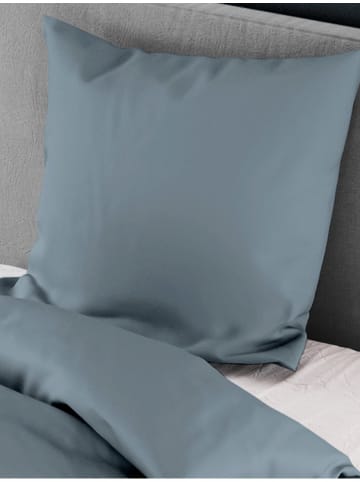 Bierbaum Satin-Bettwäsche-Set "Bierbaum" in Blau