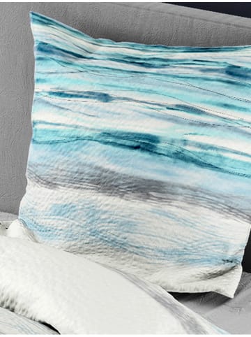 Bierbaum Biber-Bettwäsche-Set in Hellblau/ Grau