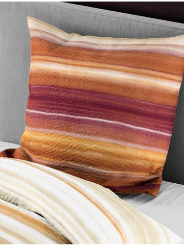 Bierbaum Komplet pościeli w kolorze pomarańczowo-czerwonym z kory