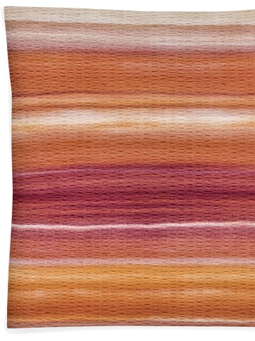 Bierbaum Seersucker beddengoedset oranje/rood