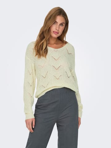JDY Sweter w kolorze beżowym