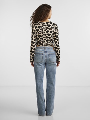 Pieces Longsleeve in Beige/ Braun