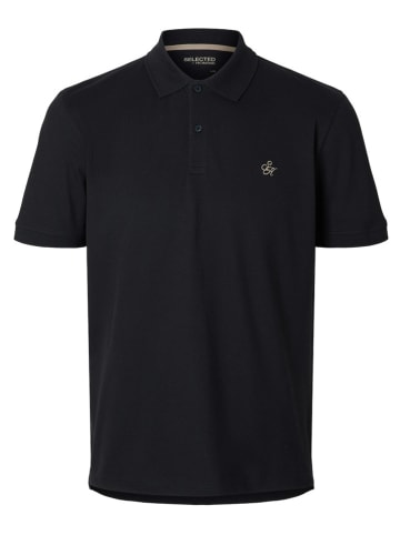 SELECTED HOMME Poloshirt in Schwarz