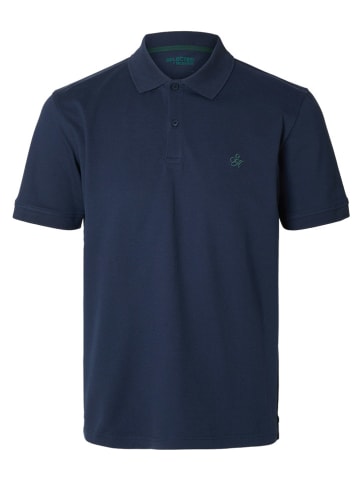 SELECTED HOMME Poloshirt in Dunkelblau