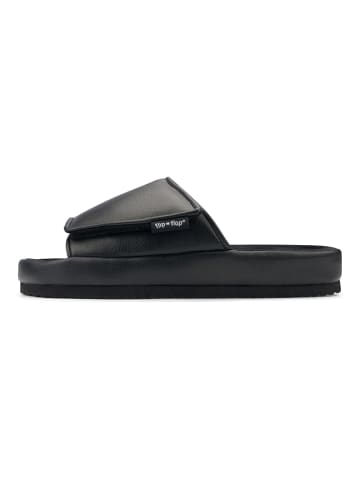 Flip Flop Pantoletten "Velcro" in Schwarz