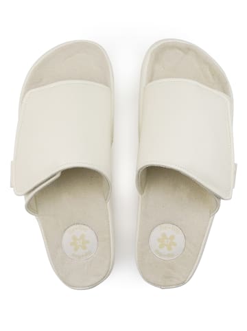 Flip Flop Pantoletten "Velcro" in Weiß