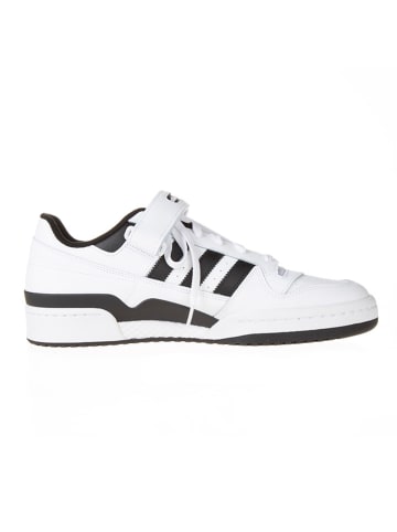 adidas Leder-Sneakers "Forum Low" in Weiß/ Schwarz