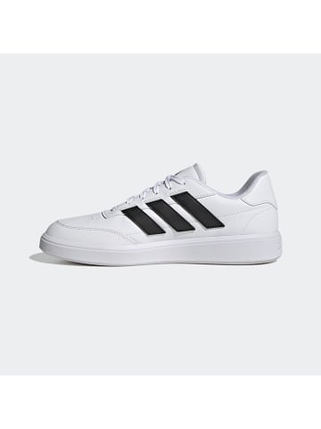 adidas Sneakersy "Courtblock" w kolorze biało-czarnym