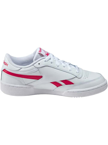 Reebok Leder-Sneakers "Club C Revenge" in Weiß/ Rot