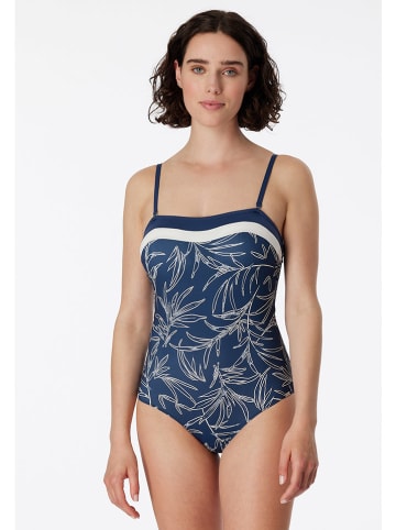Schiesser Badpak donkerblauw