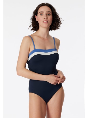 Schiesser Badpak donkerblauw