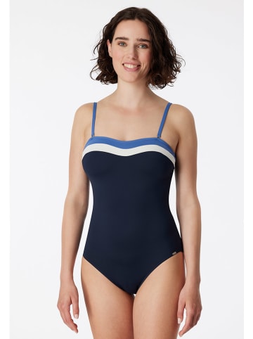 Schiesser Badpak donkerblauw