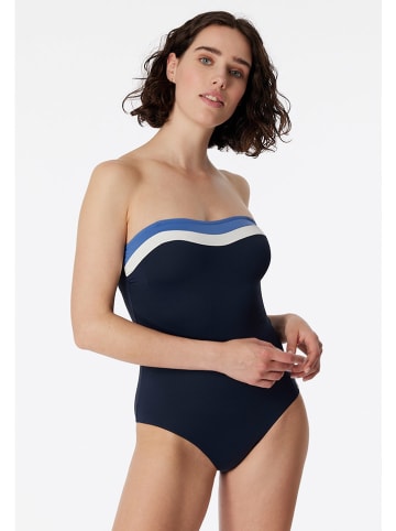 Schiesser Badpak donkerblauw