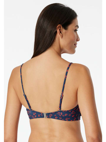 Schiesser Biustonosz bikini w kolorze granatowo-czerwonym