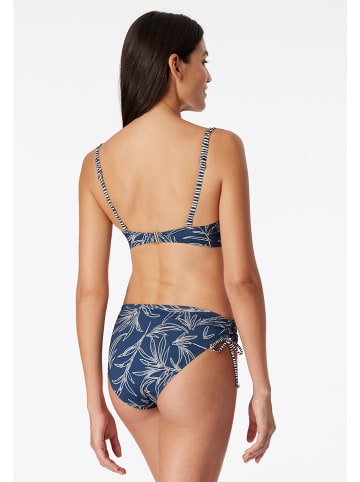Schiesser Bikini in Dunkelblau/ Weiß