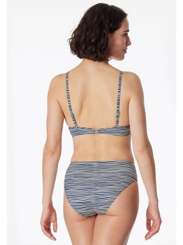 Schiesser Bikini w kolorze granatowo-białym