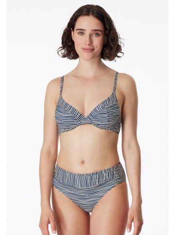 Schiesser Bikini donkerblauw/wit