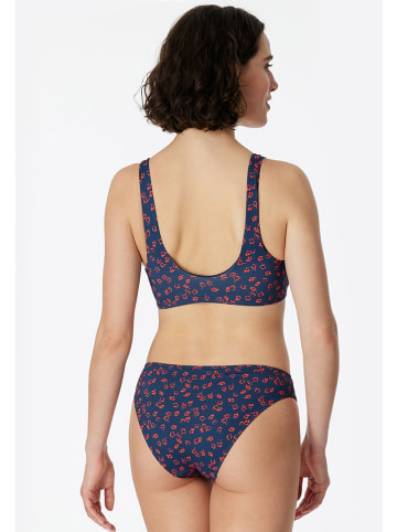 Schiesser Bikinitop donkerblauw/rood