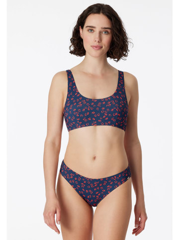 Schiesser Bikinitop donkerblauw/rood
