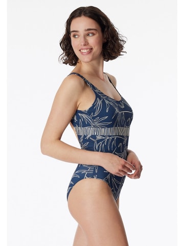 Schiesser Badpak blauw