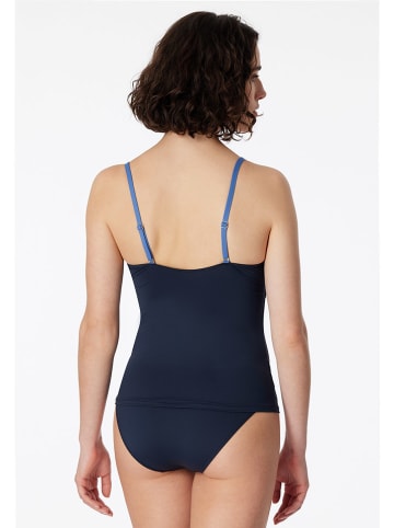 Schiesser Tankini w kolorze granatowym