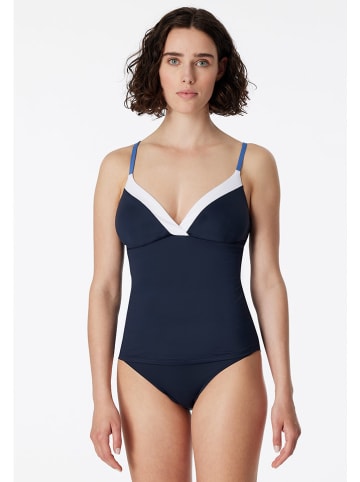 Schiesser Tankini w kolorze granatowym