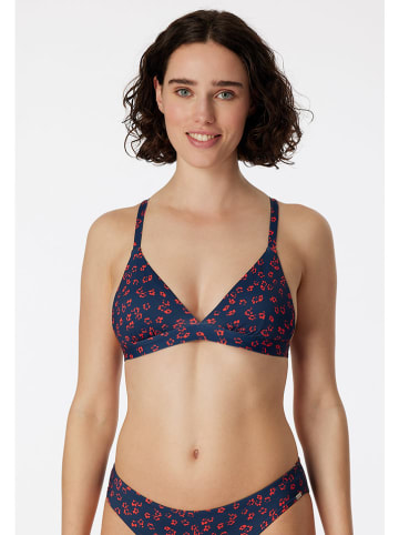 Schiesser Biustonosz bikini w kolorze granatowo-czerwonym