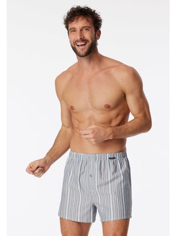 Schiesser 2er-Set: Boxershorts in Dunkelblau/ Grau