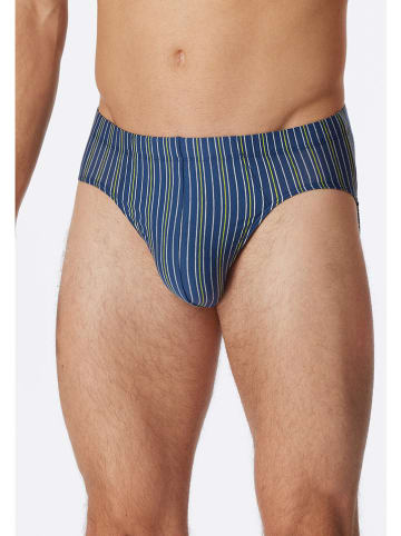 Schiesser 3er-Set: Slips in Schwarz/ Blau