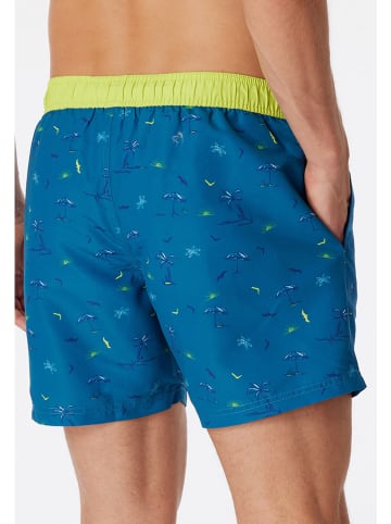Schiesser Zwemshort blauw/groen