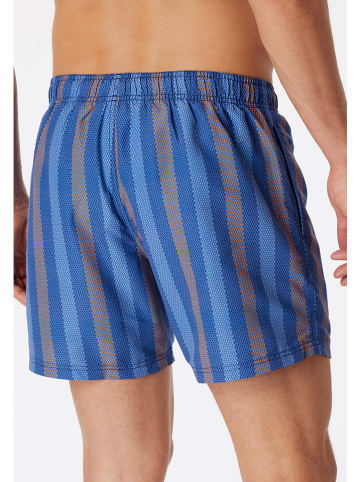 Schiesser Zwemshort blauw/grijs