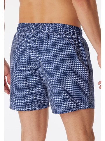 Schiesser Zwemshort donkerblauw/wit