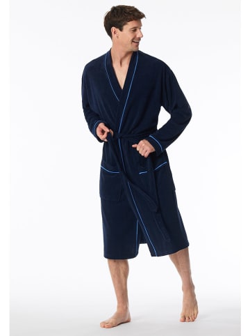 Schiesser Badjas donkerblauw