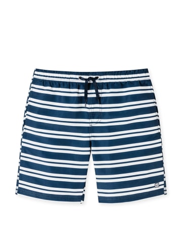 Schiesser Badeshorts in Dunkelblau/ Weiß
