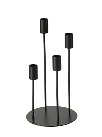 Boltze Kerzenleuchter "Junto" in Schwarz - (H)29 cm