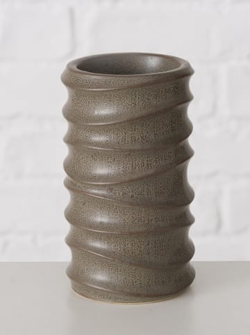 Boltze 3-delige set: kaarshouders "Nylan" wit/crème/bruin - (H)10 cm