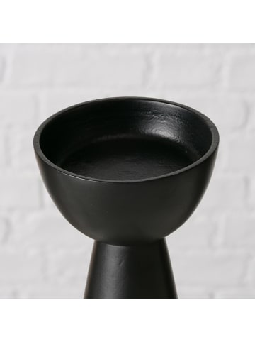 Boltze 2er-Set: Kerzenleuchter "Valosi" in Schwarz