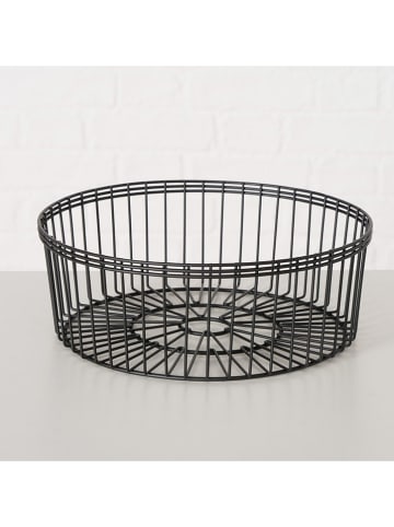 Boltze 2-delige set: decoratieve schalen "Cantina" zwart