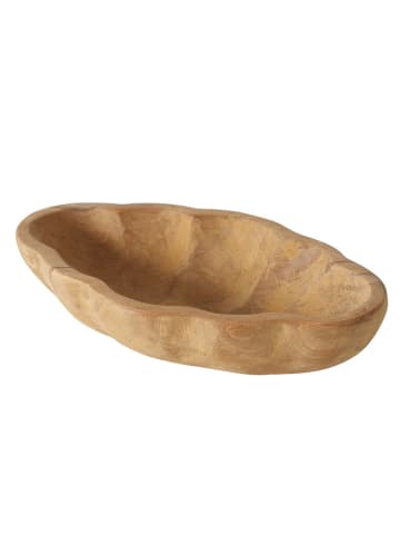 Boltze Miska dekoracyjna "Tikka" w kolorze jasnobrązowym - wys. 4 cm