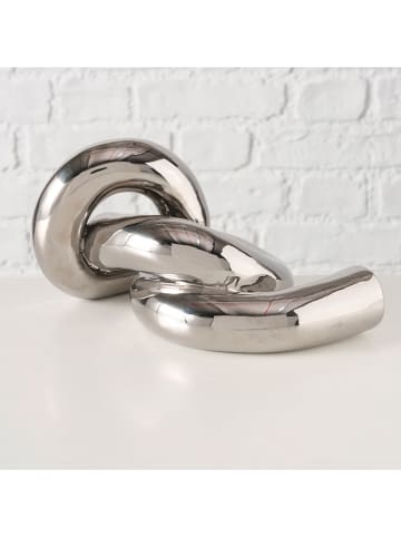Boltze Decoratief figuur "Nudo" zilverkleurig - (H)10 cm