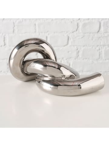 Boltze Dekofigur "Nudo" in Silber - (H)10 cm