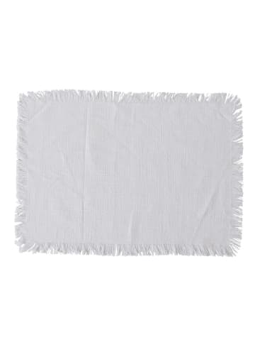 Boltze 2-delige set: placemats "Lenea" wit/beige - (L)52 x (B)38 cm