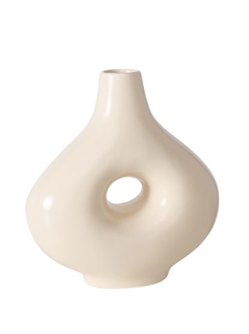 Boltze Vase "Abela" in Creme - (H)21 cm