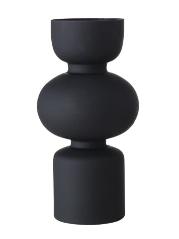 Boltze Vase "Nelika" in Schwarz - (H)29 x Ø 14 cm