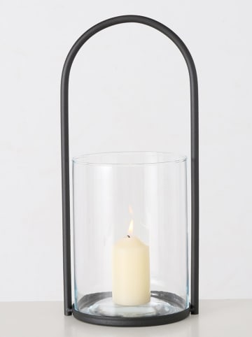 Boltze Windlicht "Lexi" zwart - (H)38 x Ø 18 cm