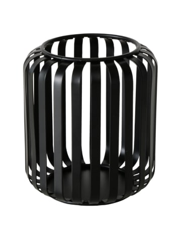 Boltze Windlicht "Viki" zwart - (H)12 x Ø 10 cm