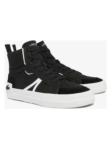 Lacoste Skórzane sneakersy w kolorze czarnym